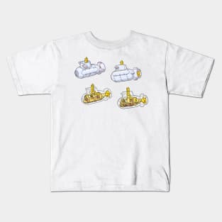 Submarine Diagram Illustration Kids T-Shirt